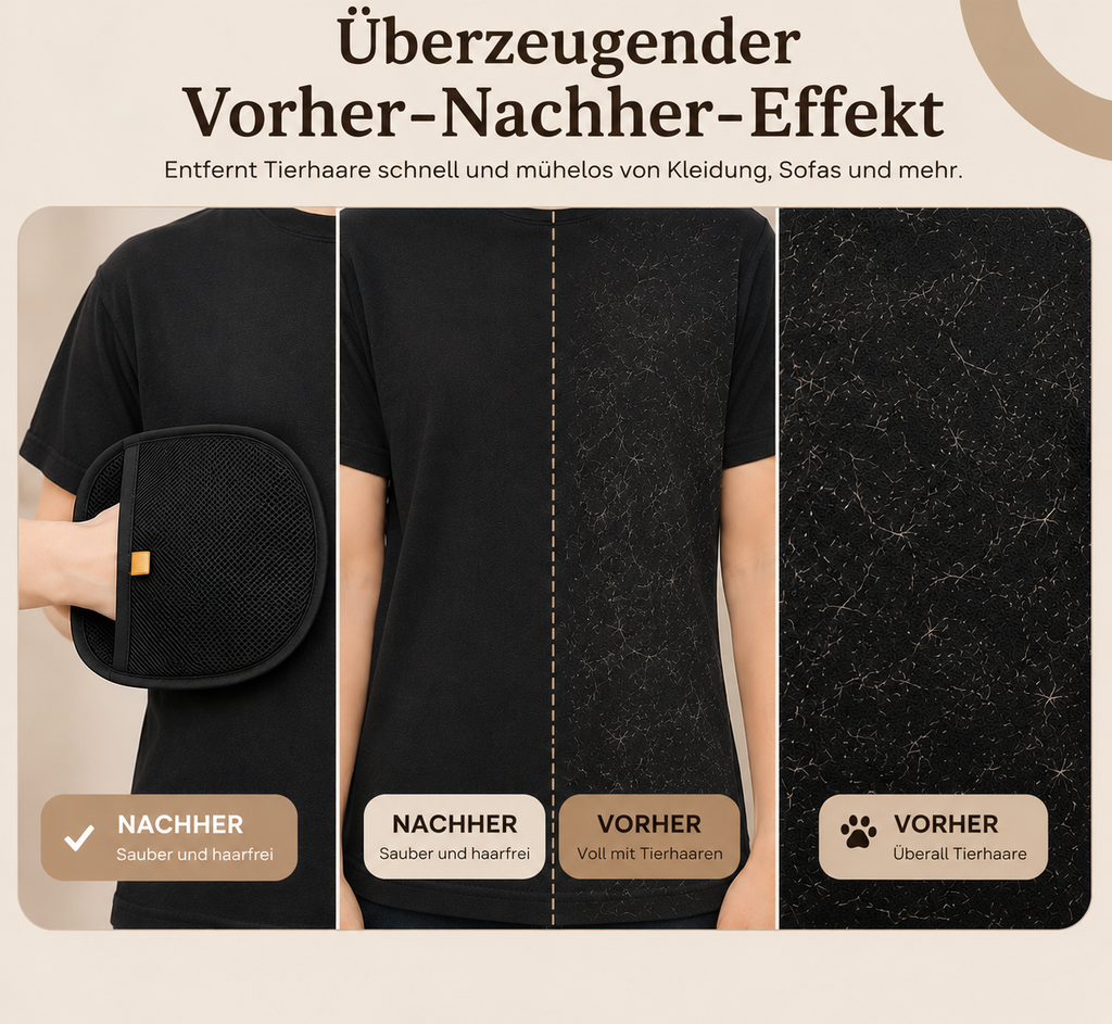 flooom™ GroomGlove – Haarentfernungshandschuh