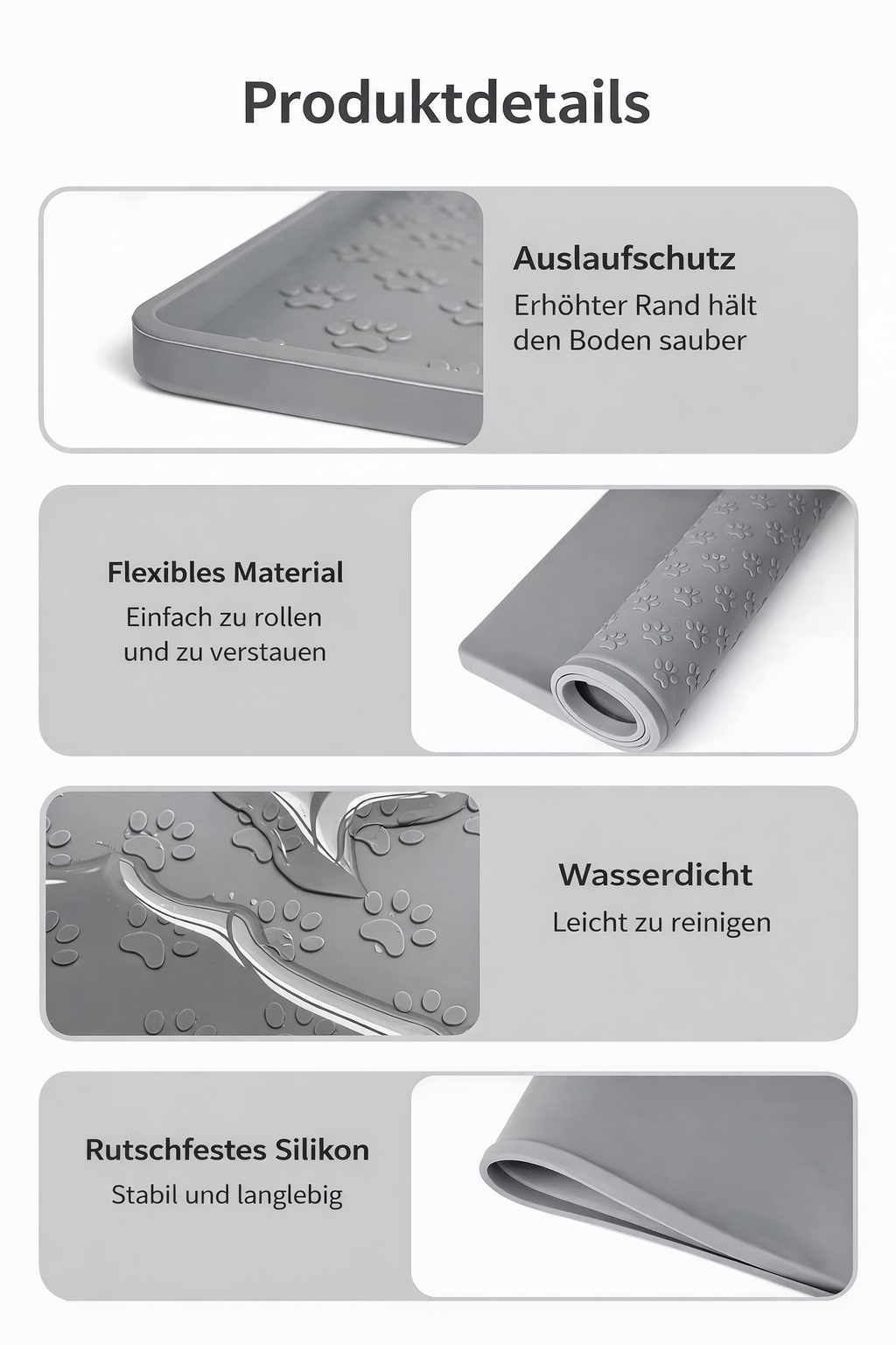 flooom™ FeedMat – Wasserdichte Futterunterlage