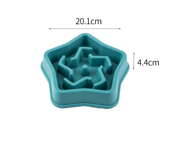 Anti-Schling-Napf Sternform für Hunde & Katzen – Rutschfester Slow Feeder
