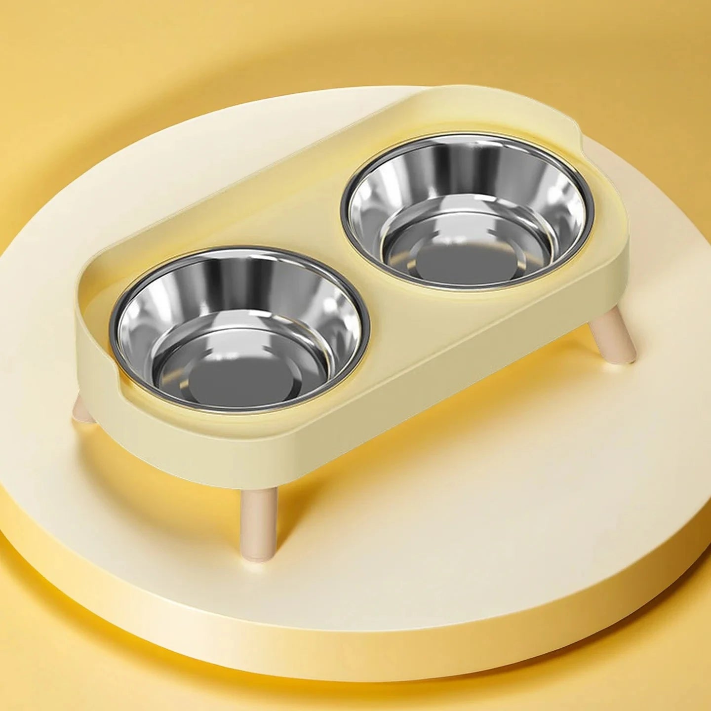 flooom™ ElevateBowl – Erhöhter Doppelnapf für Katzen & kleine Hunde