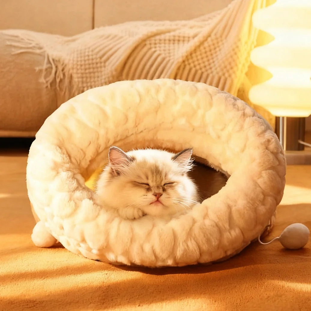 flooom™ CozyCave – Kuschelige Schlafhöhle für Katzen