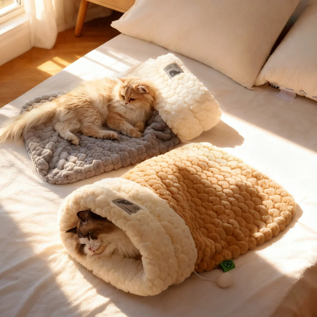 flooom™ CozyCave – Kuschelige Schlafhöhle für Katzen