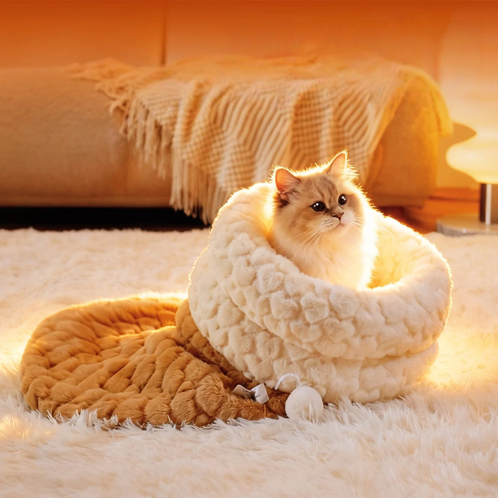 flooom™ CozyCave – Kuschelige Schlafhöhle für Katzen