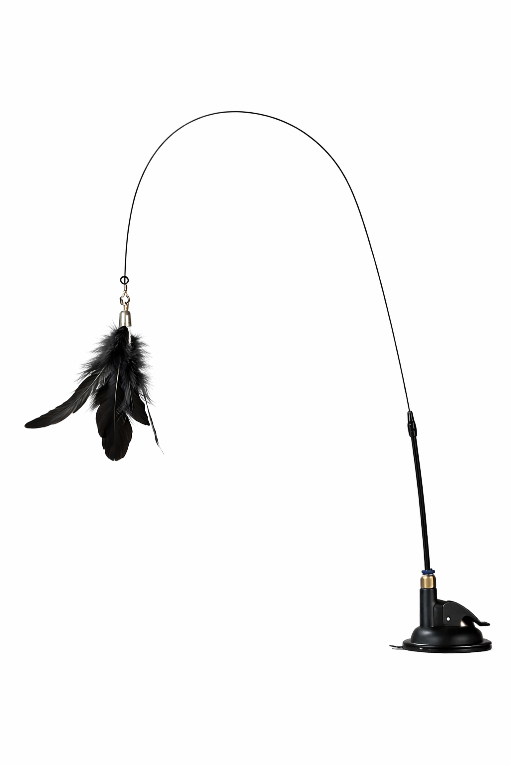 flooom™ FeatherHunt – Interaktive Katzenangel mit Saugnapf