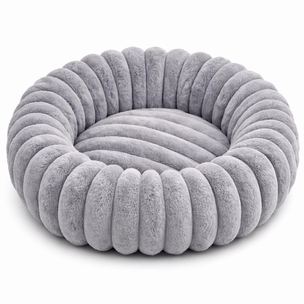 flooom™ DreamNest – Beruhigendes Donutbett für Hunde & Katzen