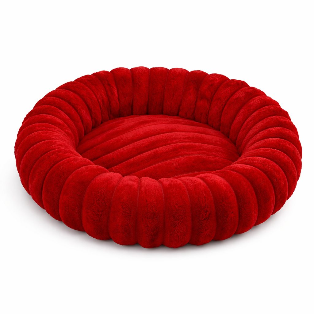 flooom™ DreamNest – Beruhigendes Donutbett für Hunde & Katzen