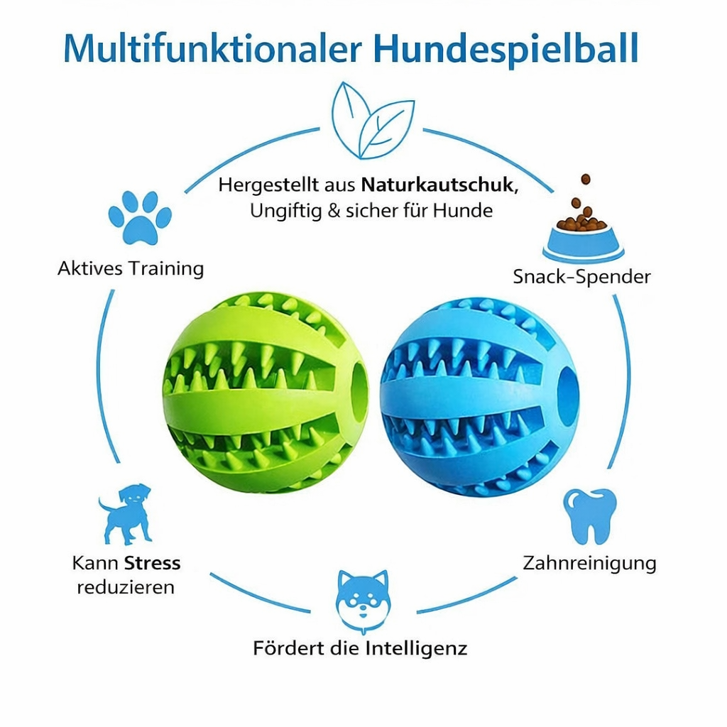 flooom™ TreatBall – Interaktiver Snackball für Hunde