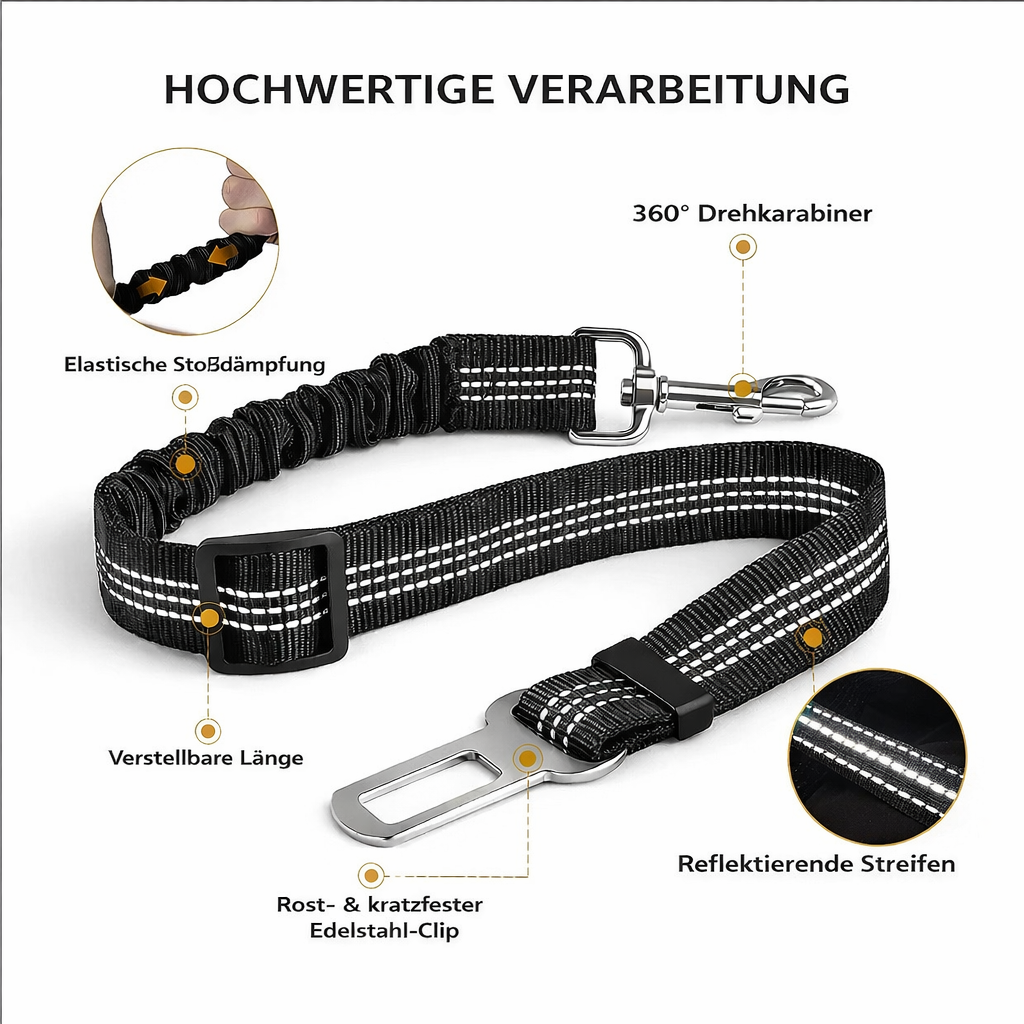 flooom™ SafeRide – Hunde-Sicherheitsgurt fürs Auto